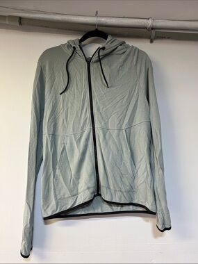 Threads 4 Thought Sage Zip Hoodie with Black Trim